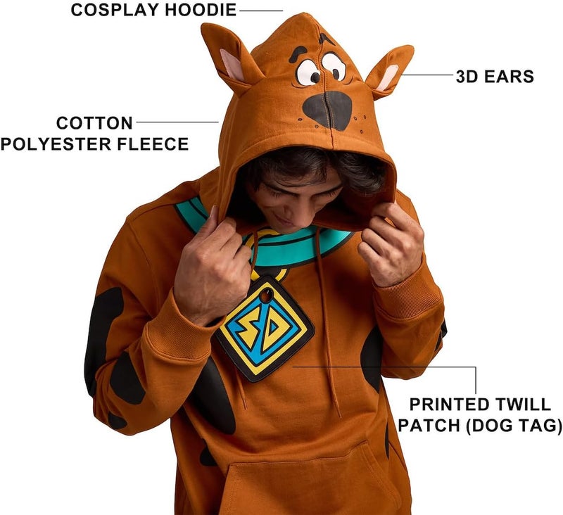 Bio World Scooby Doo Men's Character Cosplay Hoodie - Image 1